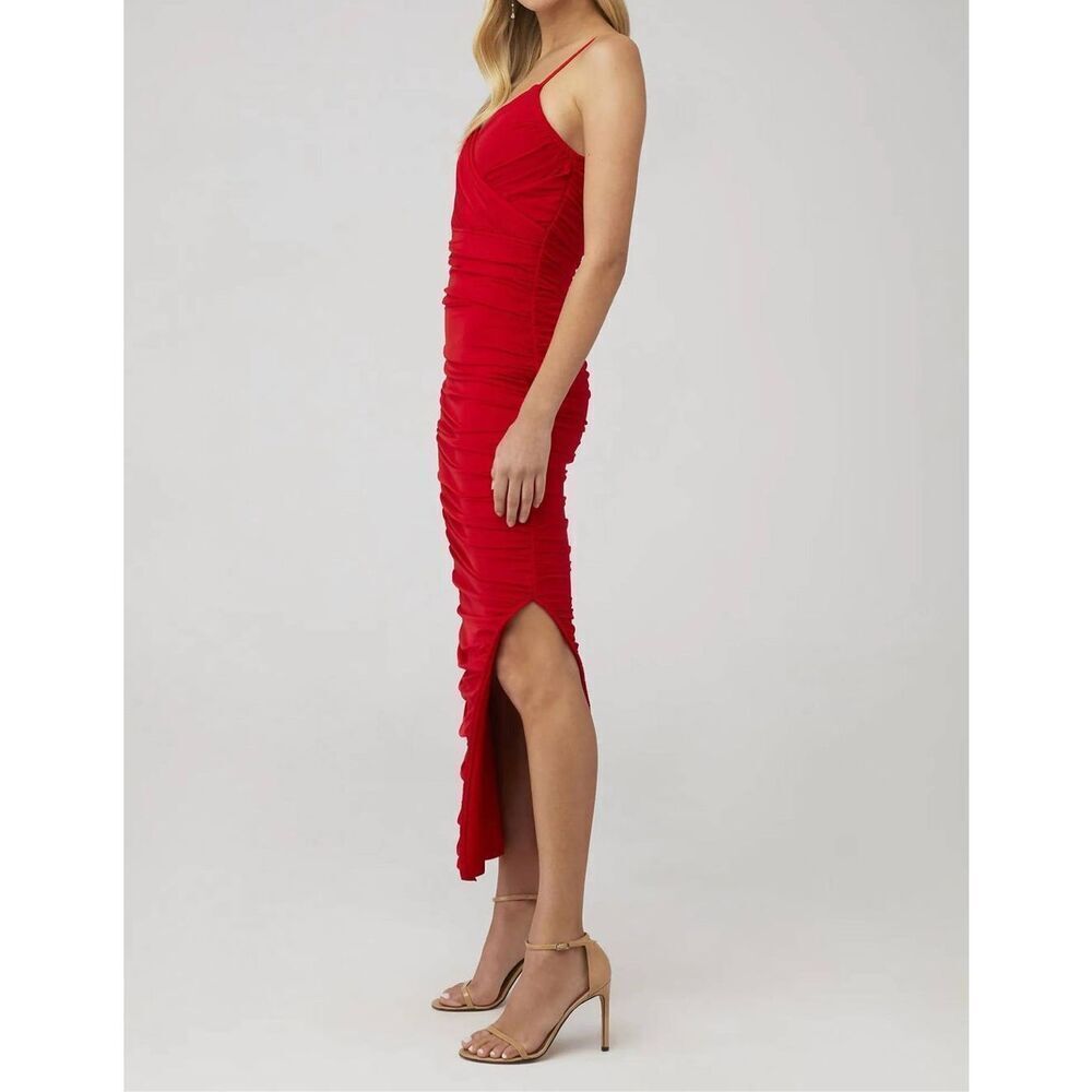 Elliatt Pippa Midi Dress in Red Cocktal Birthday valentine size S NWT$250 - Picture 3 of 7